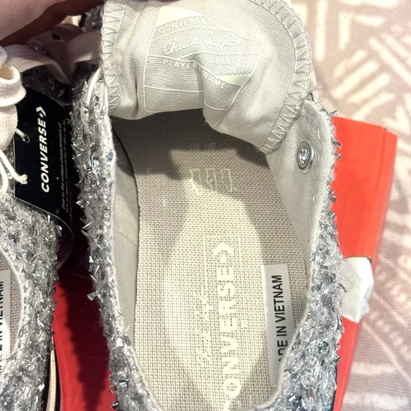 Converse Women's Size 8 Chuck 70 Metallic Tweed Oxford Sneakers - Picture 8 of 9